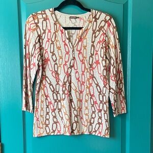 J. McLaughlin Knit Top size Large
